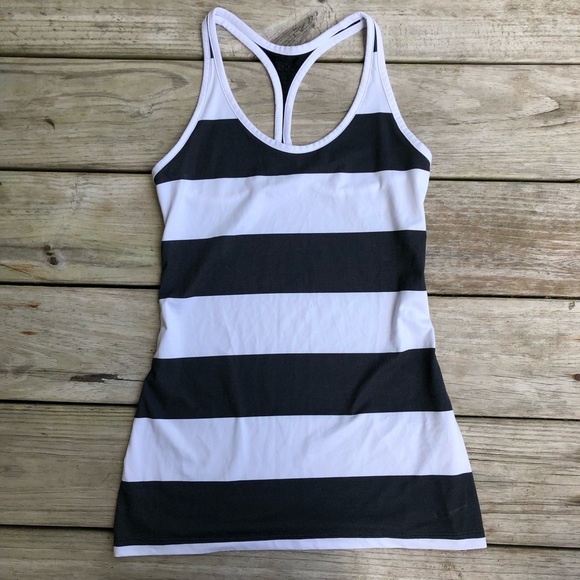 Nike Tops - Nike White & Black Racerback Tank Top